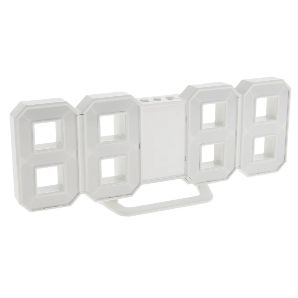 Цифровые светодиодные настольные настенные часы с дисплеем 24/12 часов USB