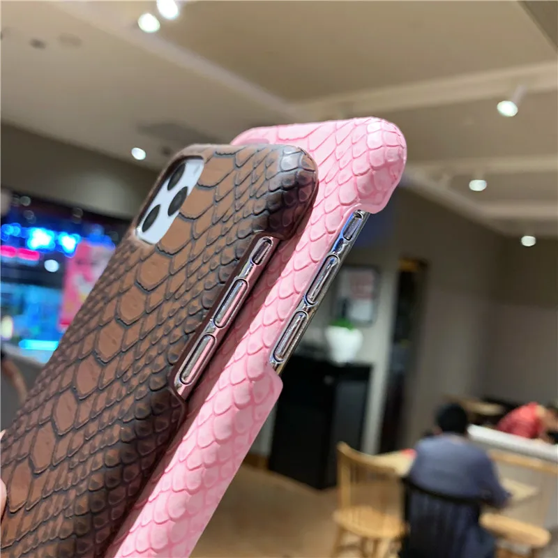 

Snake Skin PU Leather Cover for iPhone 11 pro 6 6s Plus 7 7Plus 8 8Plus X XR XS Max Phone Case Crocodile Texture Coque Fundas