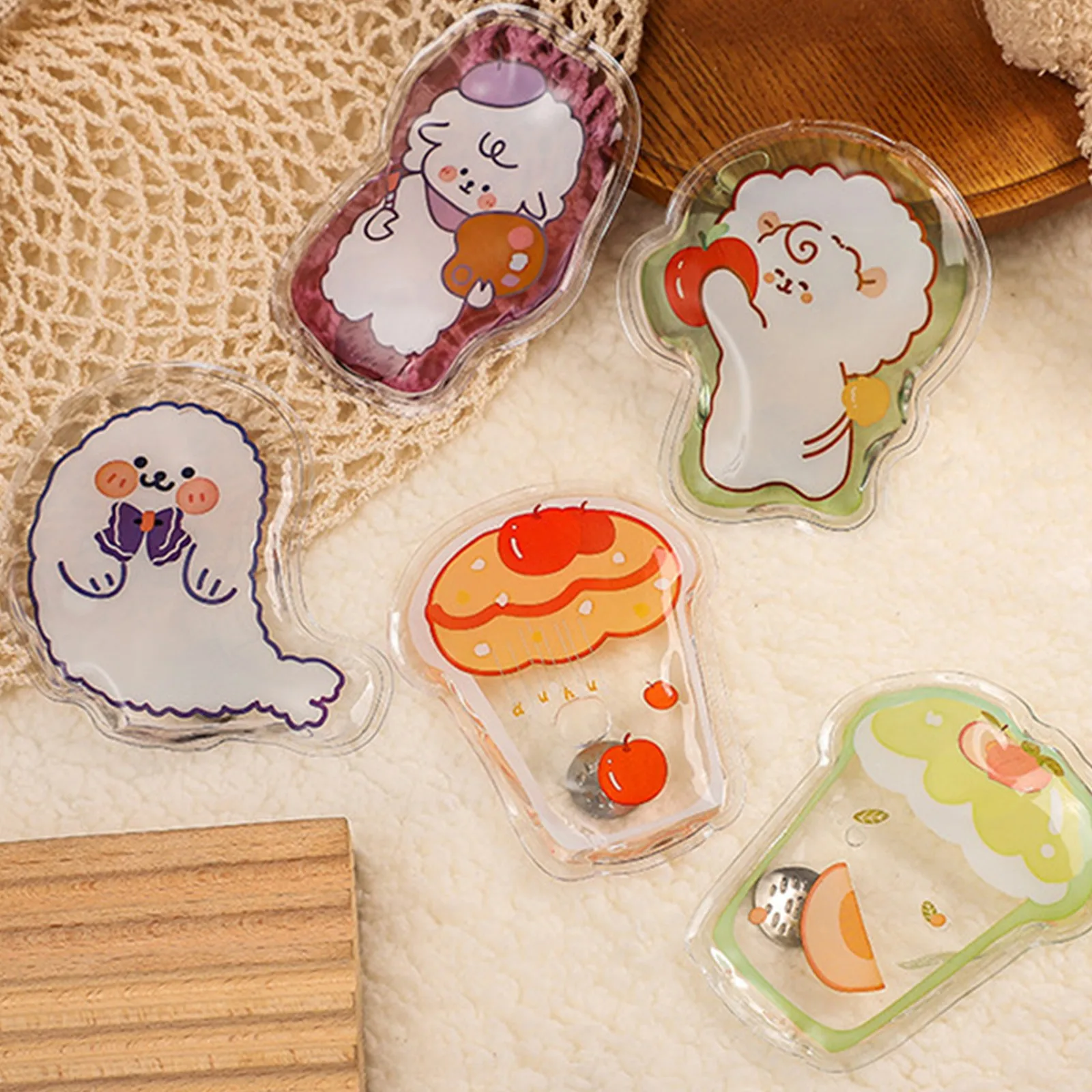 

1PC 50ML Mini Winter Reusable Gel Hand Warmer Cute Cartoon Instant Self Heating Pack Warmer Portable Hand Warmer Heat Pack