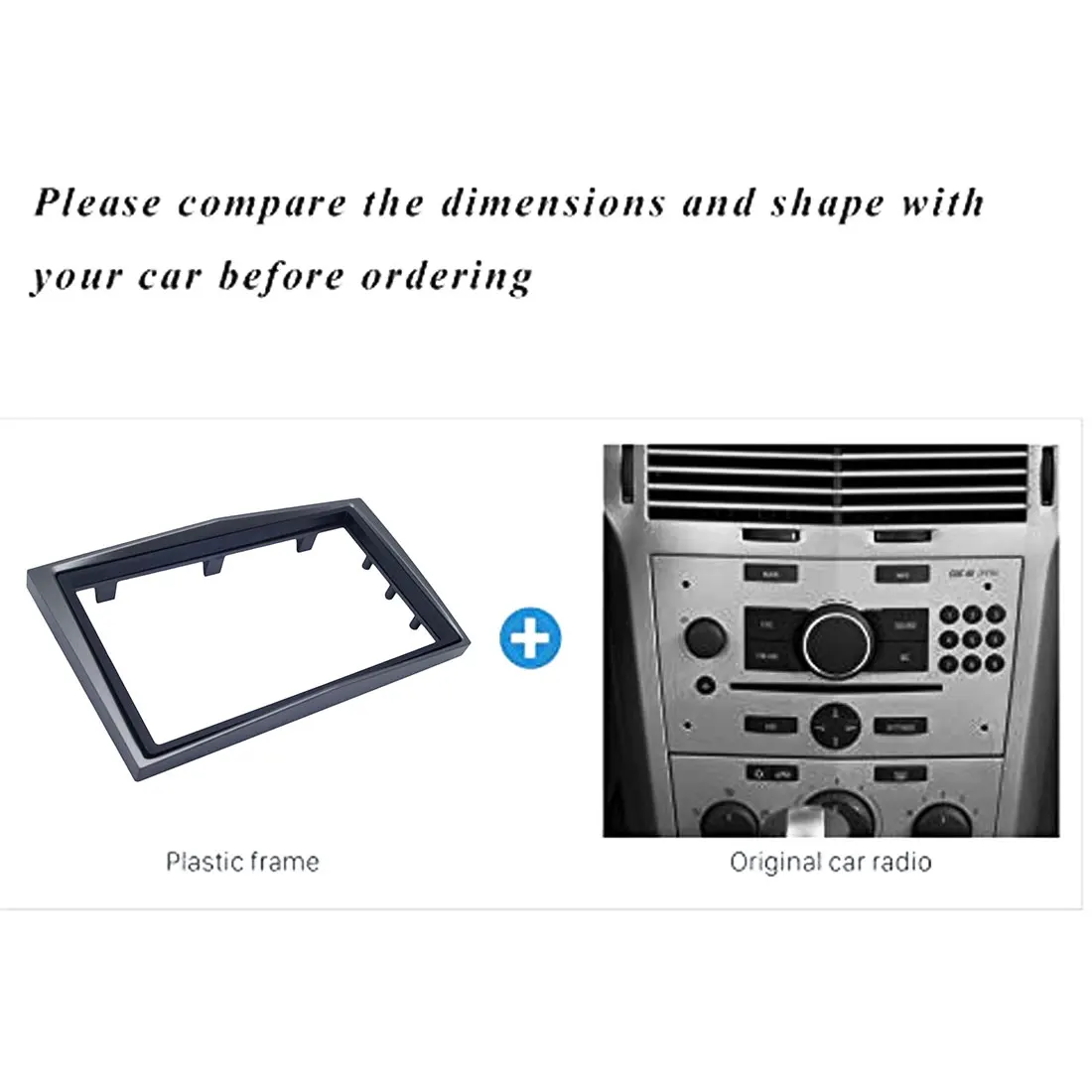 Автомобильный декор двойная Din радиопанель стереопанель панель приборной панели