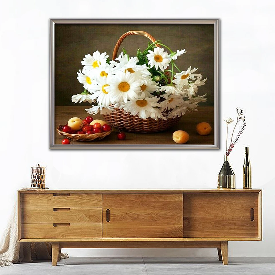 Evershine Алмазная вышивка цветы стразы для рукоделия 5D DIY мозаика ромашки крестом