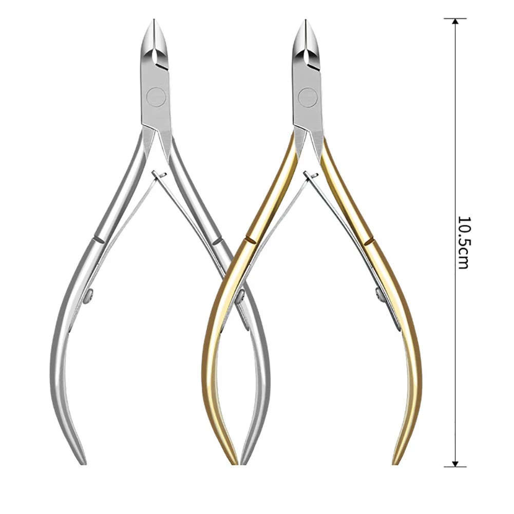 Нержавеющая сталь Маникюр нейл-арта кусачки для кутикулы отделка жесткий