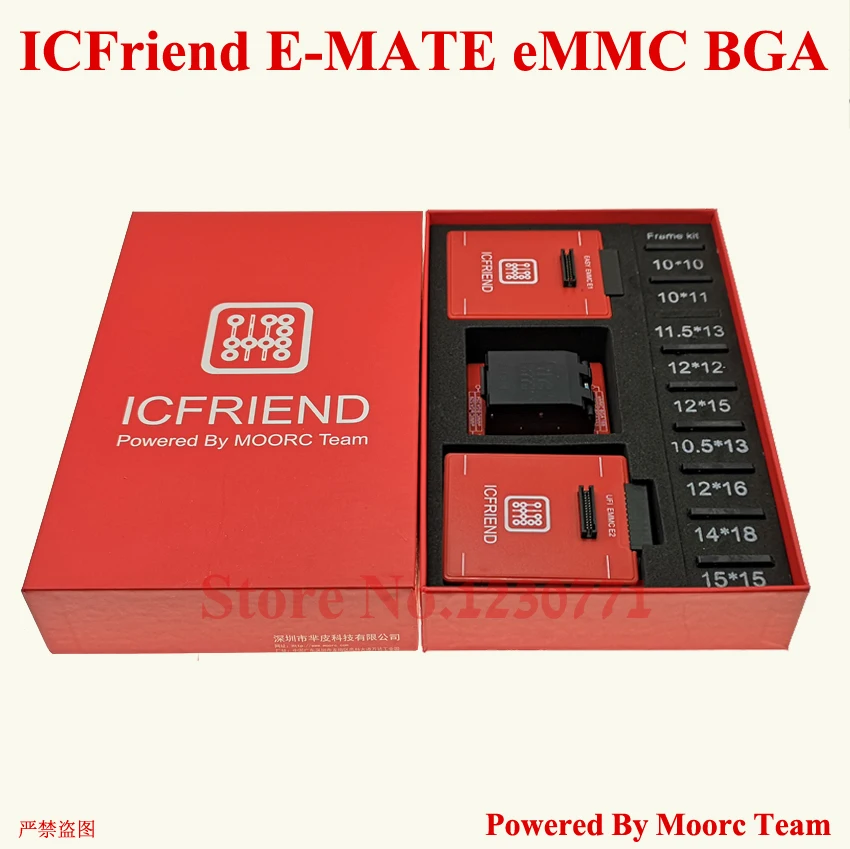MOORC xsocket E MATE PRO BOX EMMC BGA 13 в 1 поддержка 100 136 168 153 169 162 186 221 529 254 легкий Jtag Plus Box|Детали