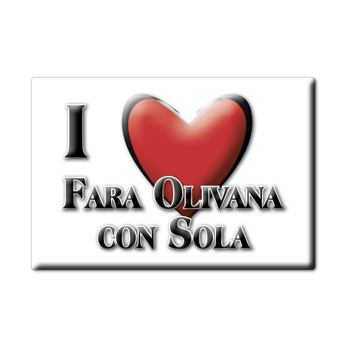FARA OLIVANA с одним магнитом lodeston LOMBARDY (BG) Итальянский магнит на холодильник сувенир I