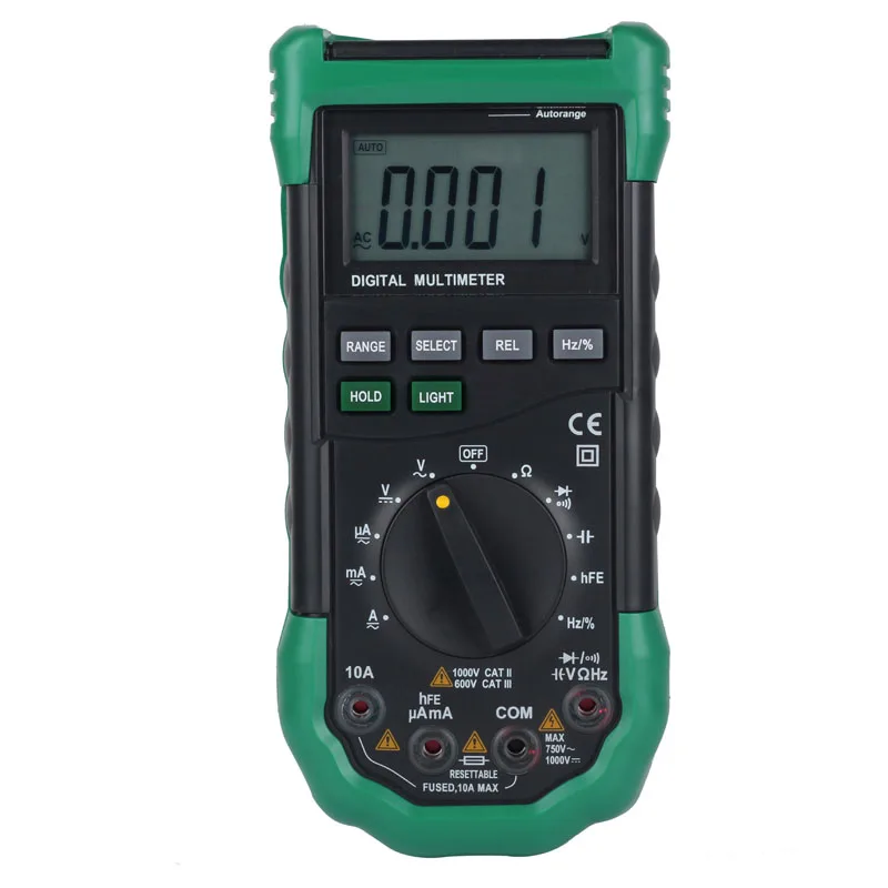 

MS8268 Auto Range Digital Multimeter Full protection ac/dc ammeter voltmeter ohm Frequency electrical tester diode test