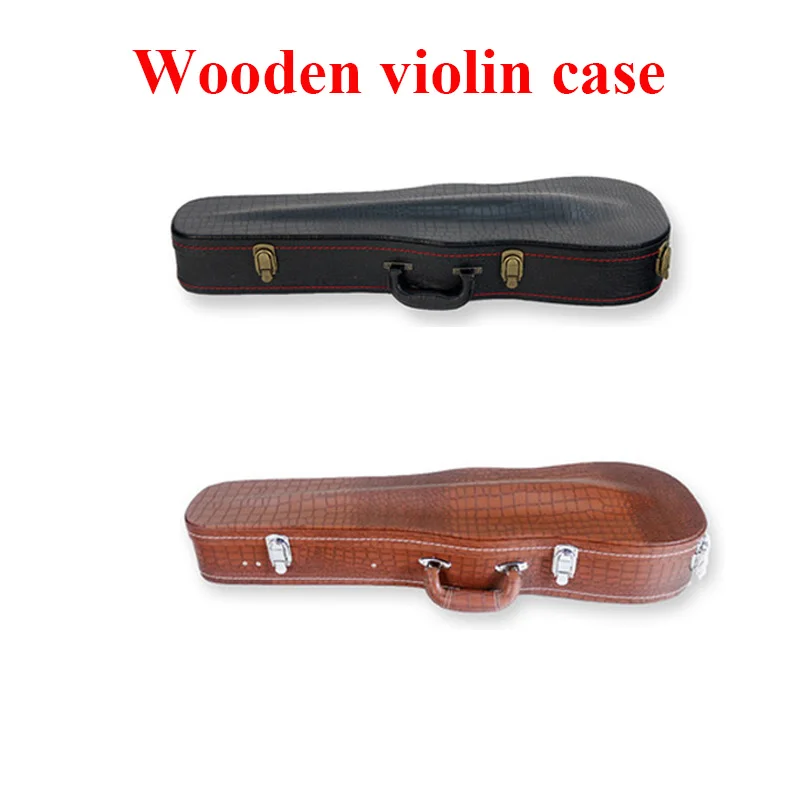 4/4 чехол для скрипки деревянная коробка треугольная жесткая хранения с