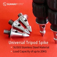 sunwayfoto sku tp 01 universal tripod spike for camera 38 stainless steel tripod accessories used on t1c30n t2c40c tripod
