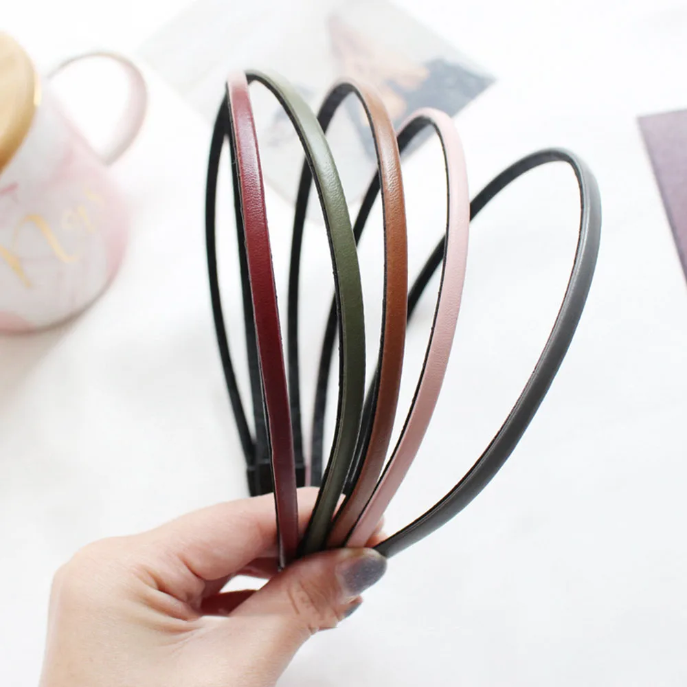 

Модная женская однотонная повязка на голову, ободок для волос, обруч для волос для девушек, простые повязки на голову, повязка для волос, акс...