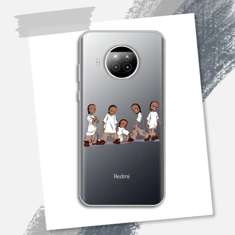 

Cute cartoon The Boondocks Phone Case Transparent for Xiaomi Redmi note 10 t 8 9 pro lite 11