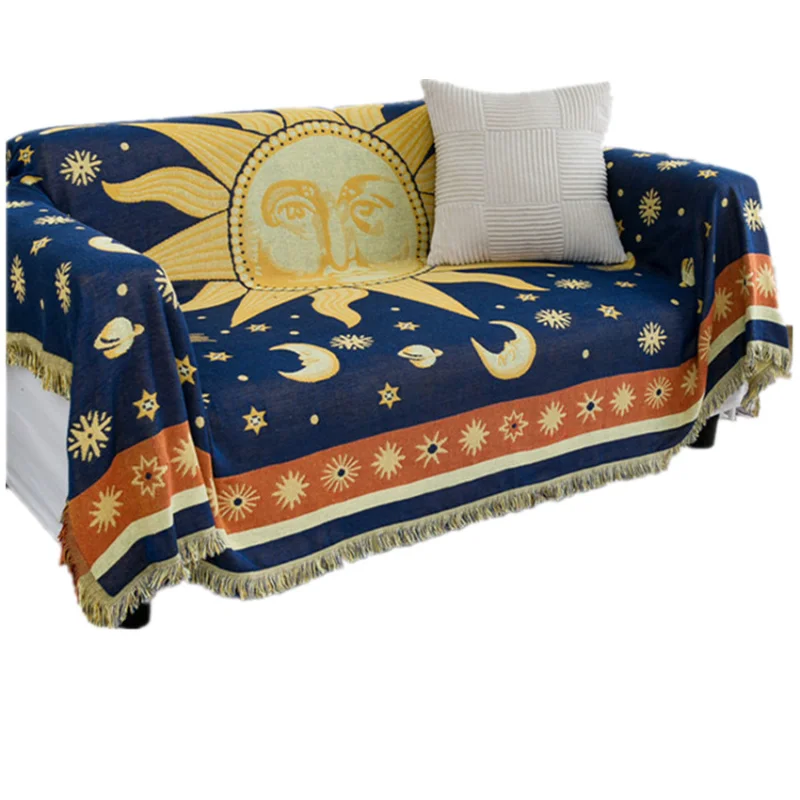 Текстильный город Американская страна Ретро жаккардовое плетеное одеяло Защита