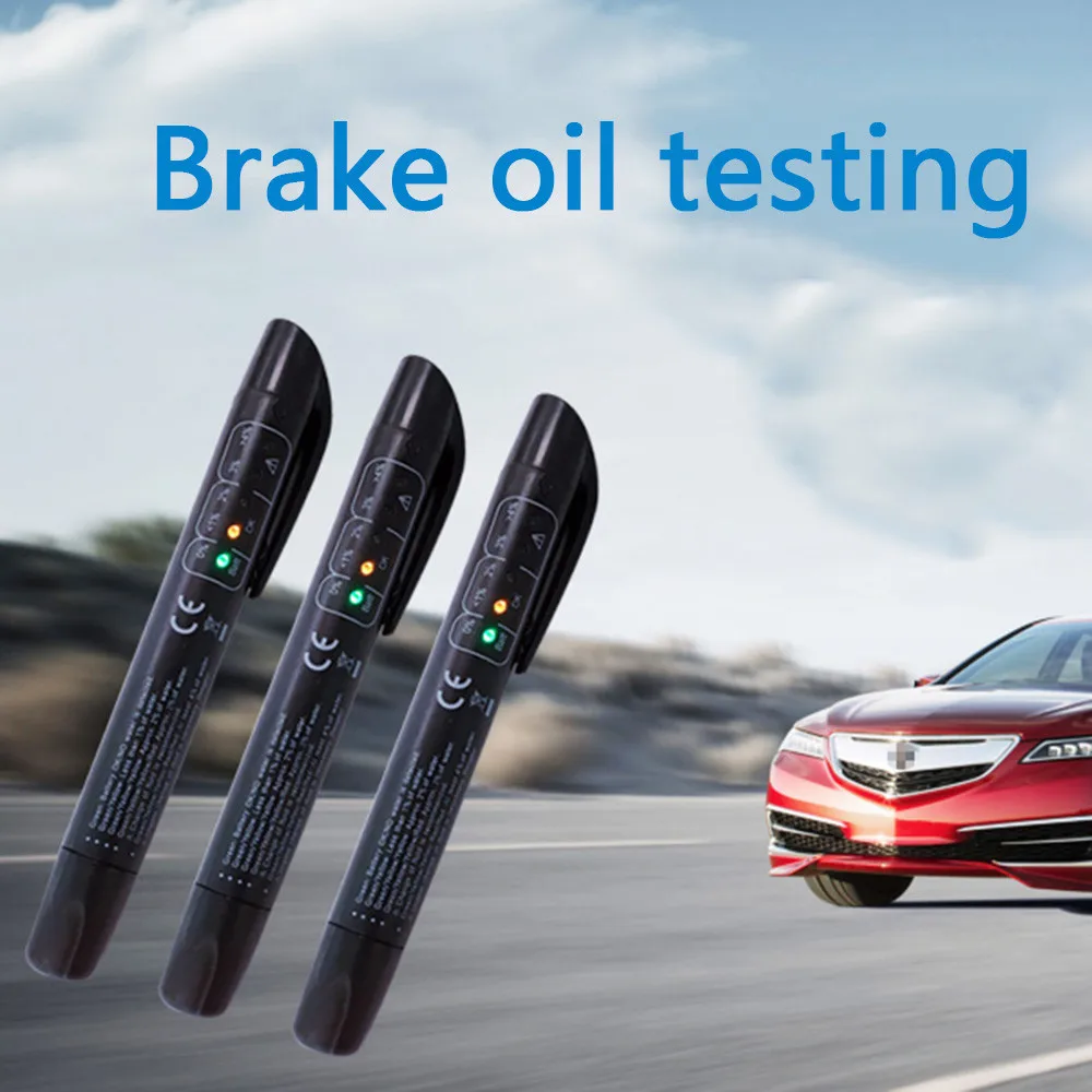 Car Brake Liquid Tester 5 Leds Fluid Testing pen CAR tester for Accurate Oil Quality Check DOT3/DOT4/DOT5 | Автомобили и
