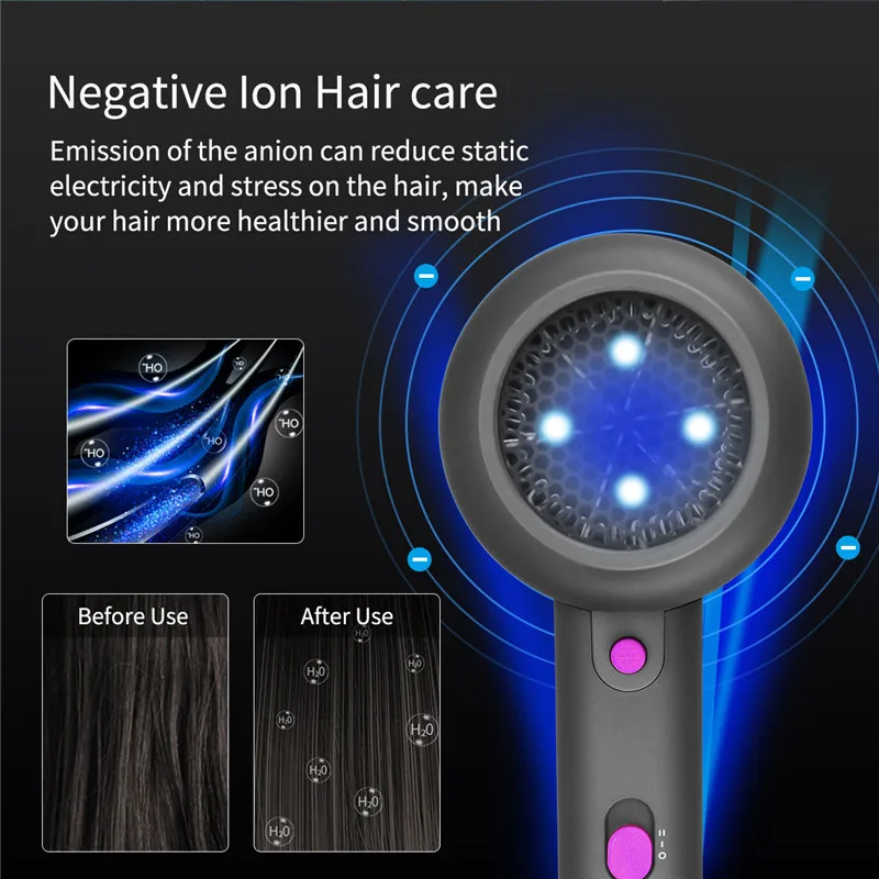 Профессиональный салон фен для волос горячий и холодный ветер отрицательный