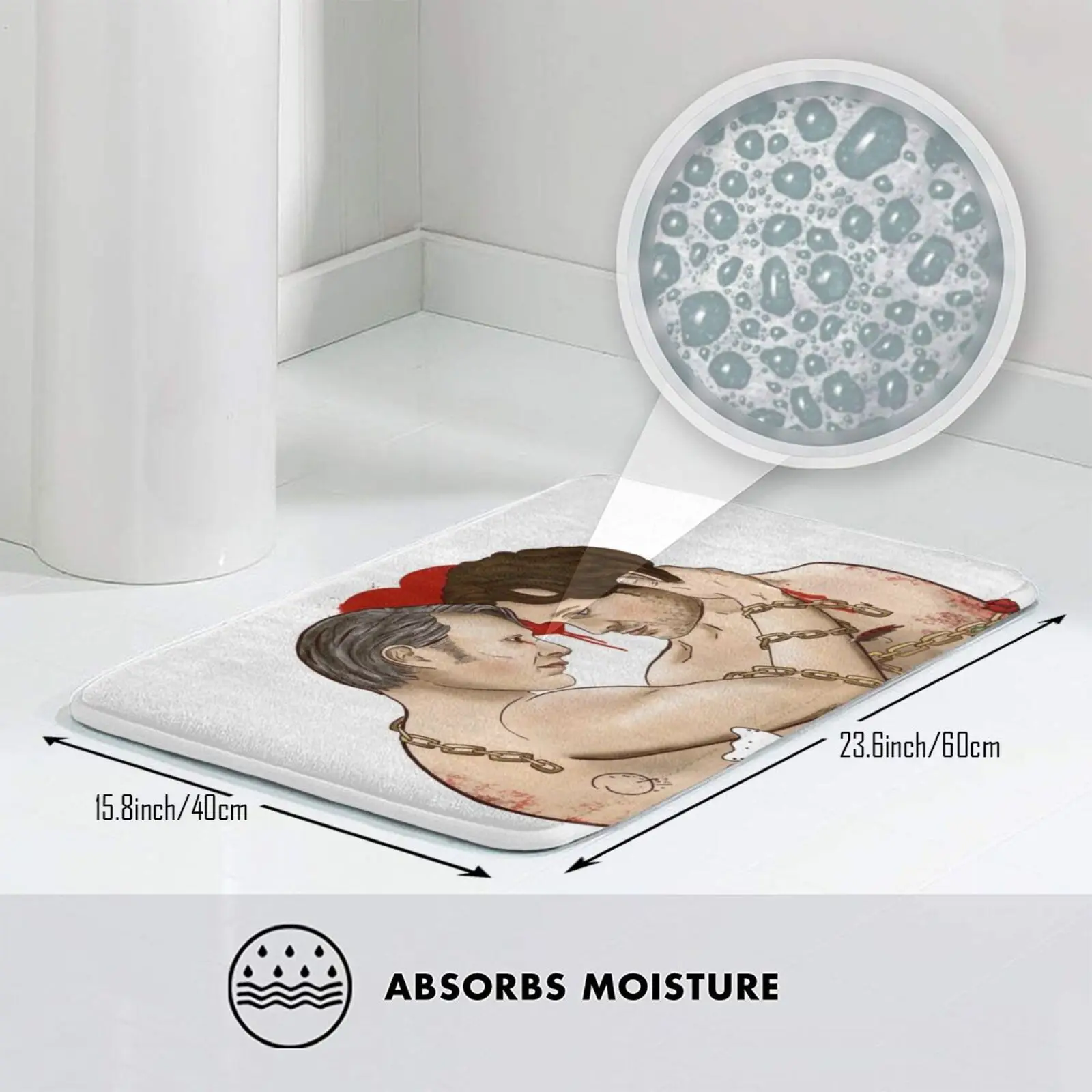 We Are Conjoined Mat Rug Carpet Anti-Slip Floor Mats Bedroom Hannibal Hannigram Lecter Murder Husbands Mads Mikkelsen Hugh Dancy | Дом и сад