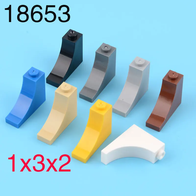 

legoins lepins Building block moc-18653 1x3x2 curved brick arc brick connector assembly toys