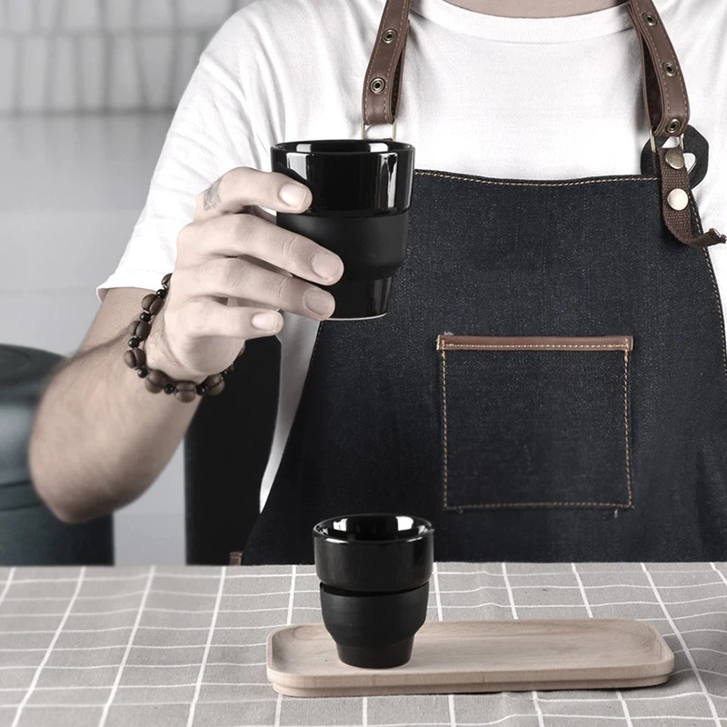 Кофейная чашка бариста для пар 80/160 мл чайник эспрессо в стиле Ins керамика