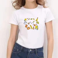 cute toy printed funny shirts for women loose o neck harajuku tops for teens casual tshirts girls tops tees