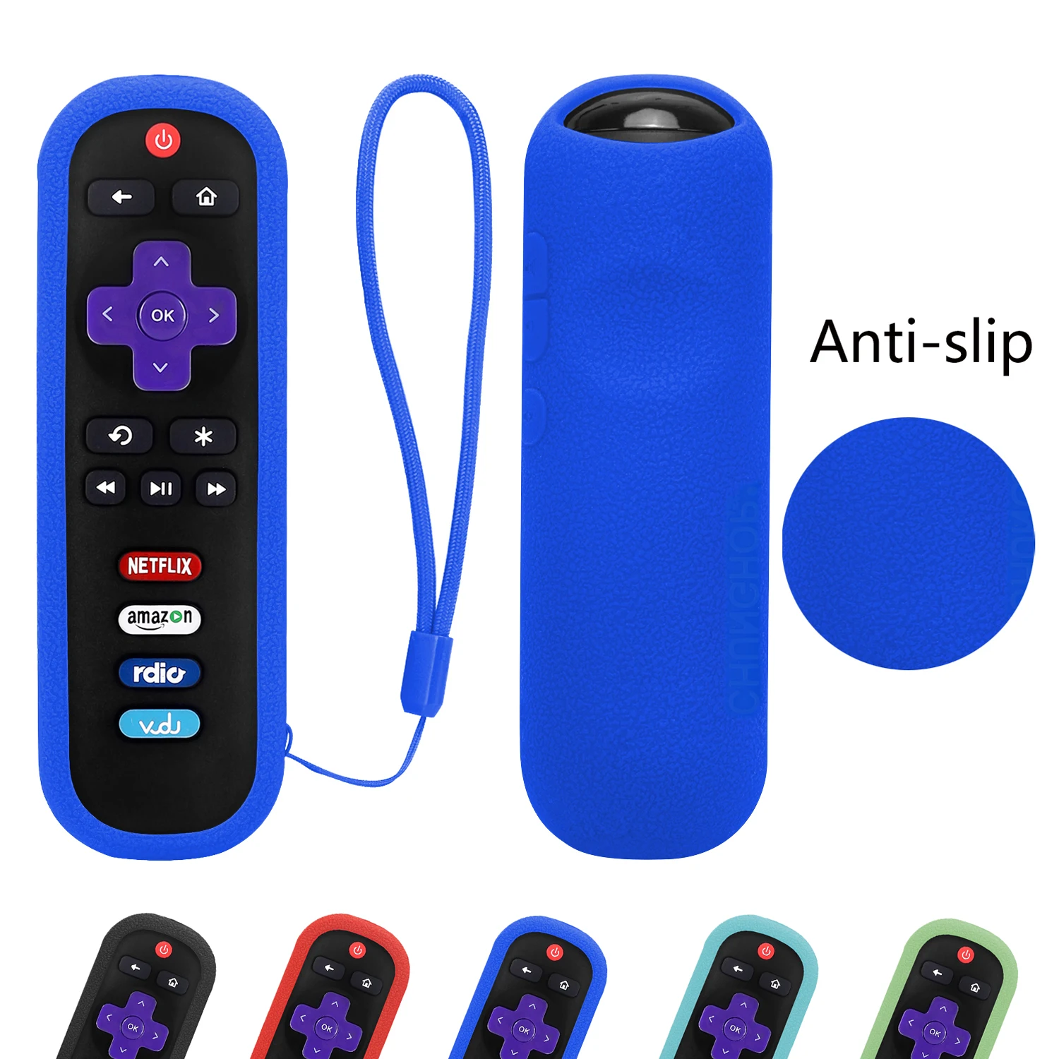 RC280 Remote Case Silicone Shockproof Protective Cover for TCL Roku 3600R Skin-Friendly Anti-Lost with Loop | Электроника