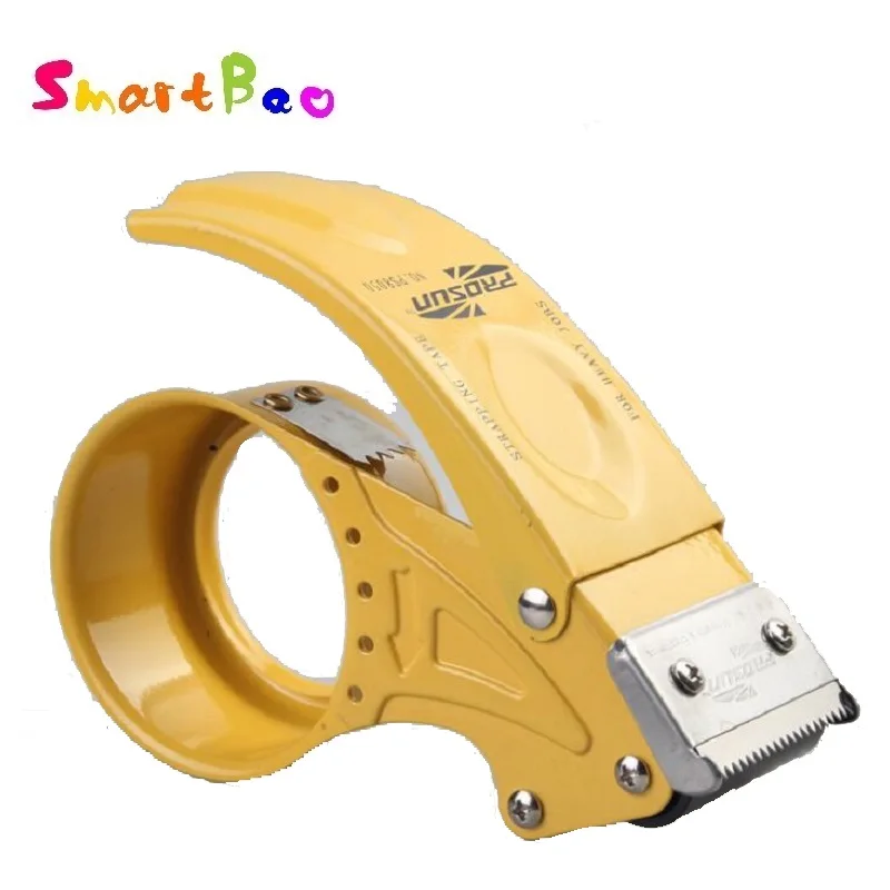 

48mm Packaging Tape Dispenser 2" Metal Tape Cutter Packing Seal Dispenser, Random Color