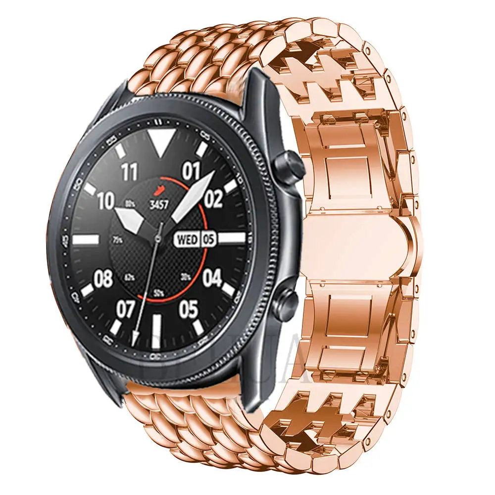 русский язык

Ремешок для Samsung Galaxy Watch 3 45MM / 46mm Honor Magic Metal на запястье браслет 22 мм из нержавеющей стали.