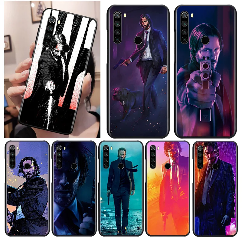 Модный черный фитиль Джон для Xiaomi Redmi Note 9 9S 8T 8 7 6 5A 5 4X 4 Pro Max мягкий чехол телефона |