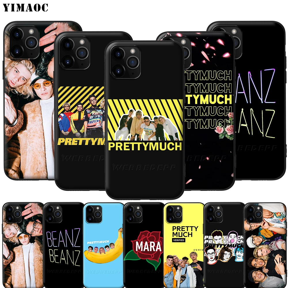 Силиконовый мягкий чехол YIMAOC prettylot для iPhone 12 Mini 11 Pro XS Max XR X 8 7 6 6S Plus 5 5S SE|Бамперы| |
