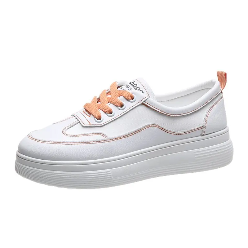 

new Women casual shoes woman Female platform Breathable Casual lace-up Flats Walking Vulcanized shoes women shoes mujer zapatos