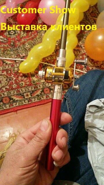 Карманная Складная удочка с катушкой 38 дюймов мини-ручка в комплекте складная