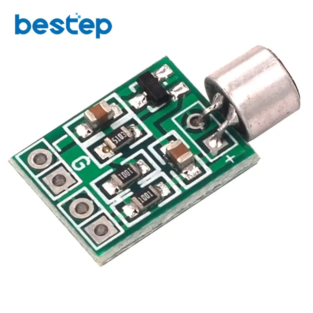 Микрофонный мини модуль усилителя звука микрофон монтажная плата DC 2 5 9 в 14x12 мм