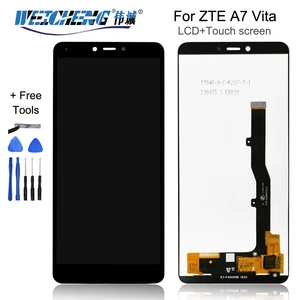 5 45for zte blade a7 vita lcd displaytouch screen digitizer assembly for zte blade a4 a0722 mobile phone spare partstools free global shipping