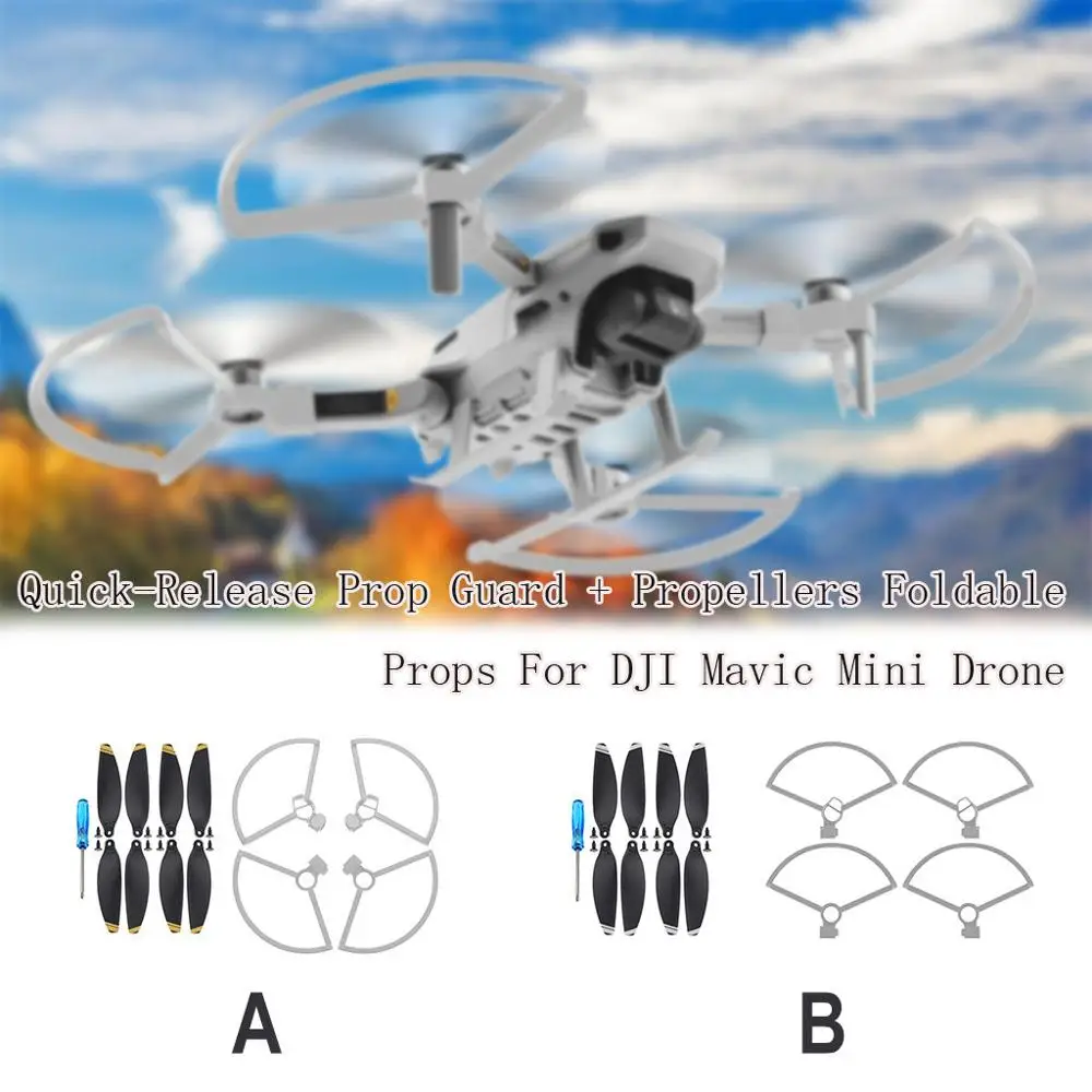 Быстросъемные фотообои + CW CCW пропеллеры складные реквизиты для DJI Mavic мини Дрон