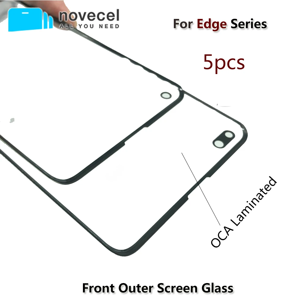 5 шт./лот 2 в 1 A + передняя стеклянная линза с OCA сборкой для Samsung Galaxy S7edge S8 S9 Note 8 9