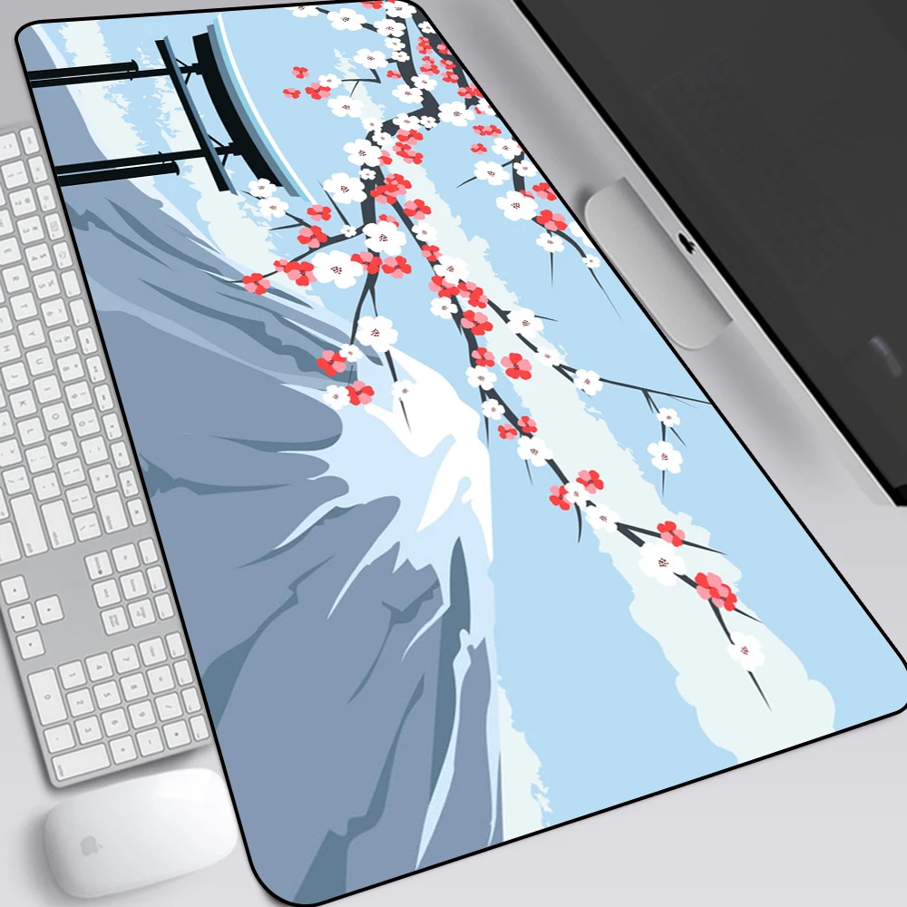 

Mount Fuji Cherry Blossoms Game Console Game Table Large Rubber Table Pad Mouse Pad Game Accessories Mouse Pad Kawaii Mouse Pad