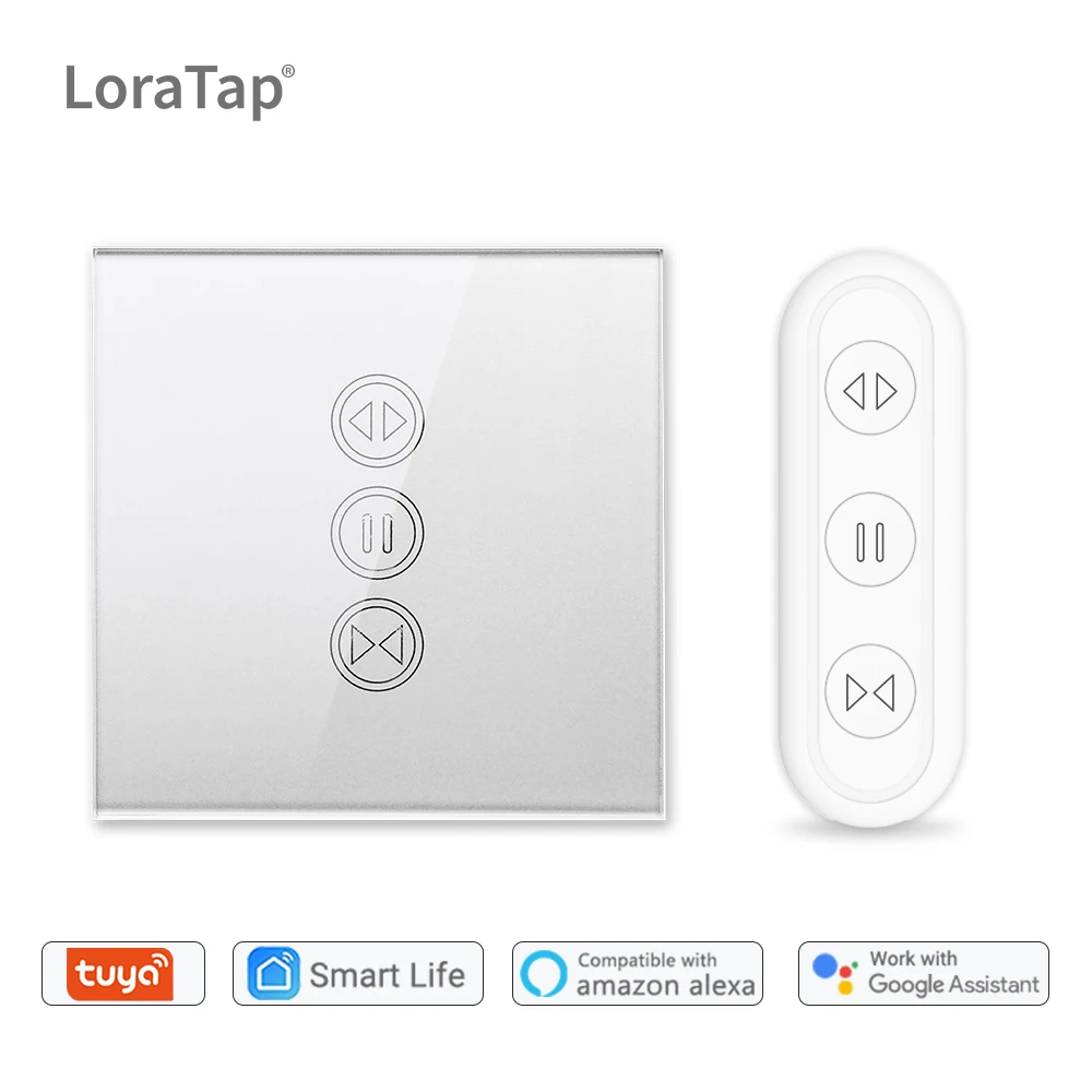 Tuya Smart Life WiFi рольставни занавес переключатель Серебряный цвет дистанционное