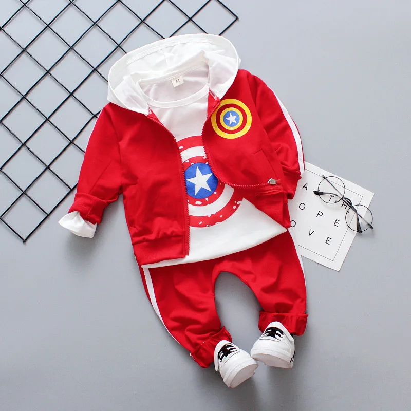 Новая весенняя модная куртка с капюшоном для маленьких девочек пальто + футболка