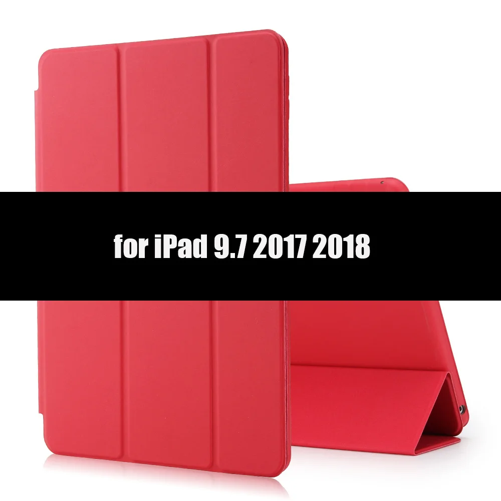 Red-D Pu кожаный чехол для ipad 9,7 air 1 2 5th 6th Generation, Aiyopeen Магнитный Флип смарт-чехол для ipad 4 3 2 Чехол - Цвет: Red-D