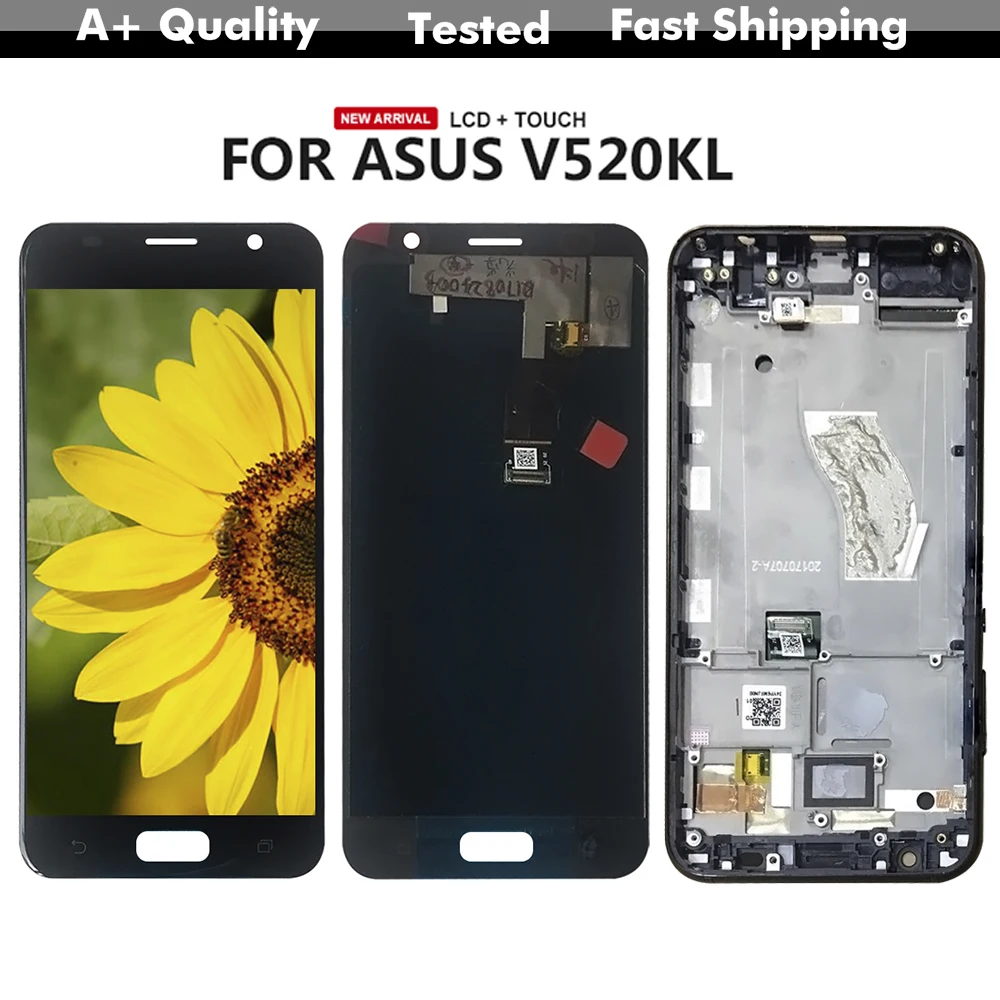 100% протестированный ЖК-дисплей V520KL для Asus-Zenfone V A006 дигитайзер ЖК-дисплея
