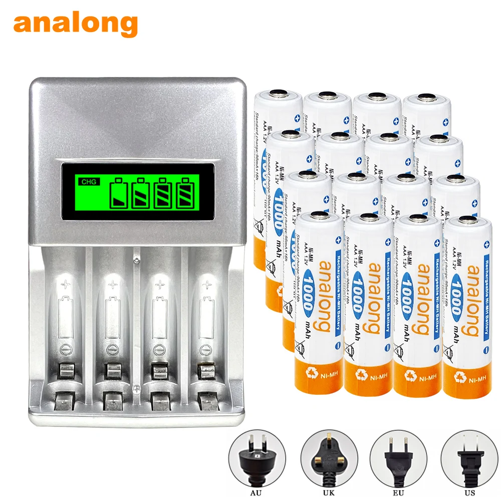 Зарядное устройство с ЖК дисплеем для aa aaa аккумуляторных батарей nimh nicd батарея 16