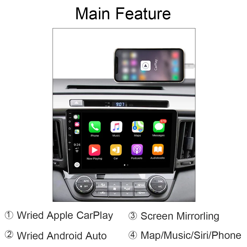 USB адаптер DATONG CarPlay/Автомобильный мультимедийный проигрыватель Android для