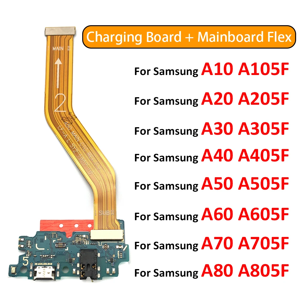 USB-порт для зарядки микрофон док-станция плата Samsung A10 A20 A30 A40 A50 A60 A70 A80 A21s с гибким