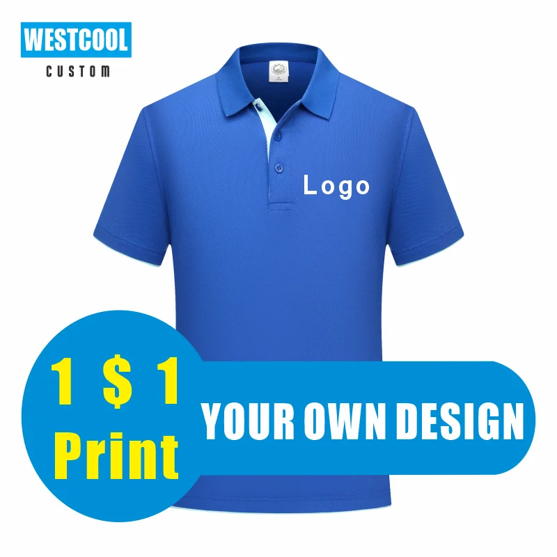 Изготовленный На Заказ мужская и женская футболка поло с логотипом 9 Цвета