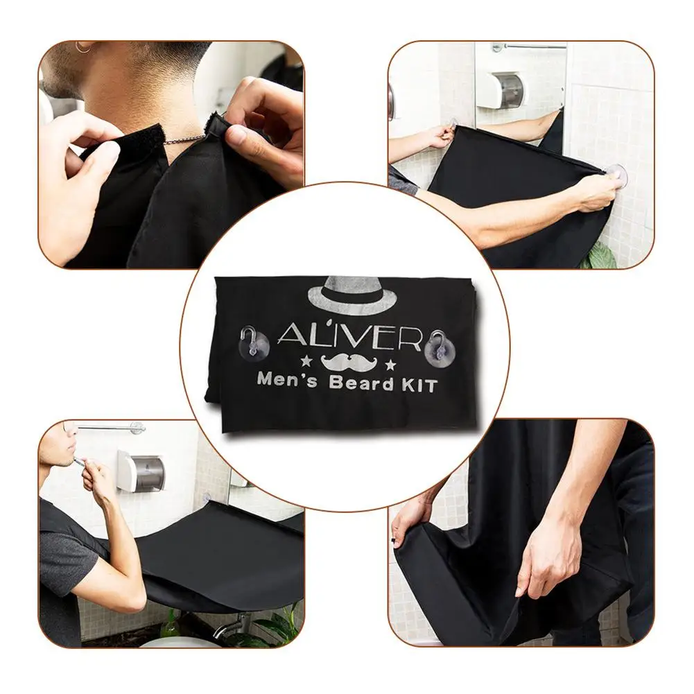 Мужской набор для ухода за бородой масло бороды крем расческа щетка с фартуком
