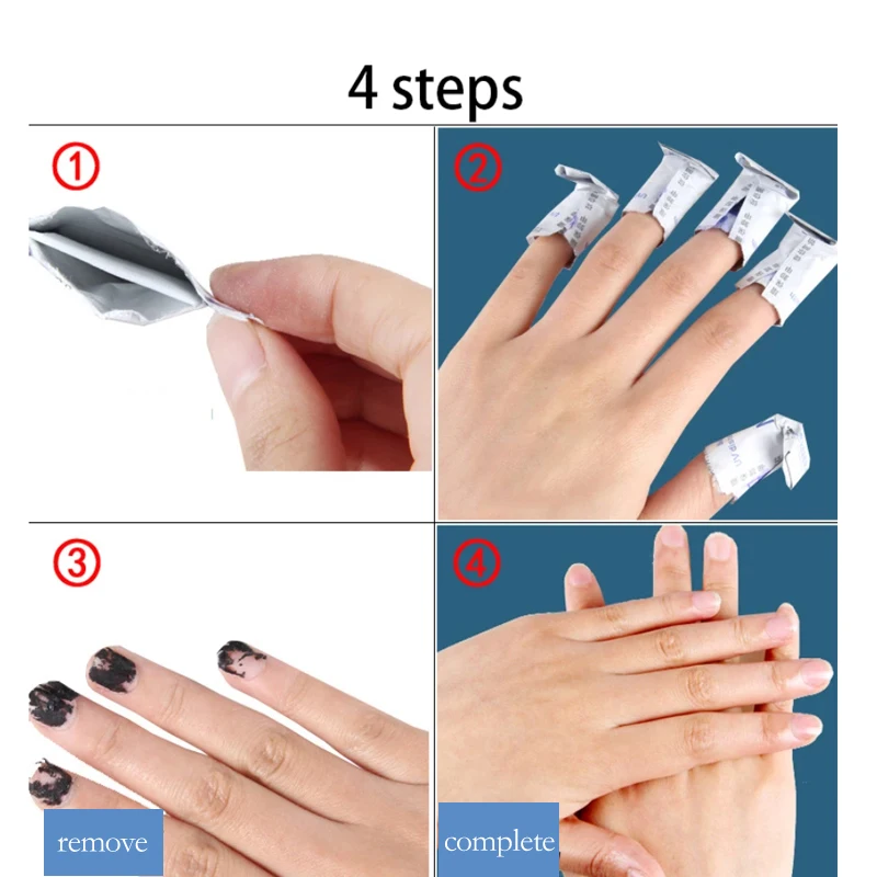 

50pcs Nail Degreaser gel polish removal Lint-Free Wipes Napkins Manicure Cleanser UV Gel Remover cleaner ongle degraissant