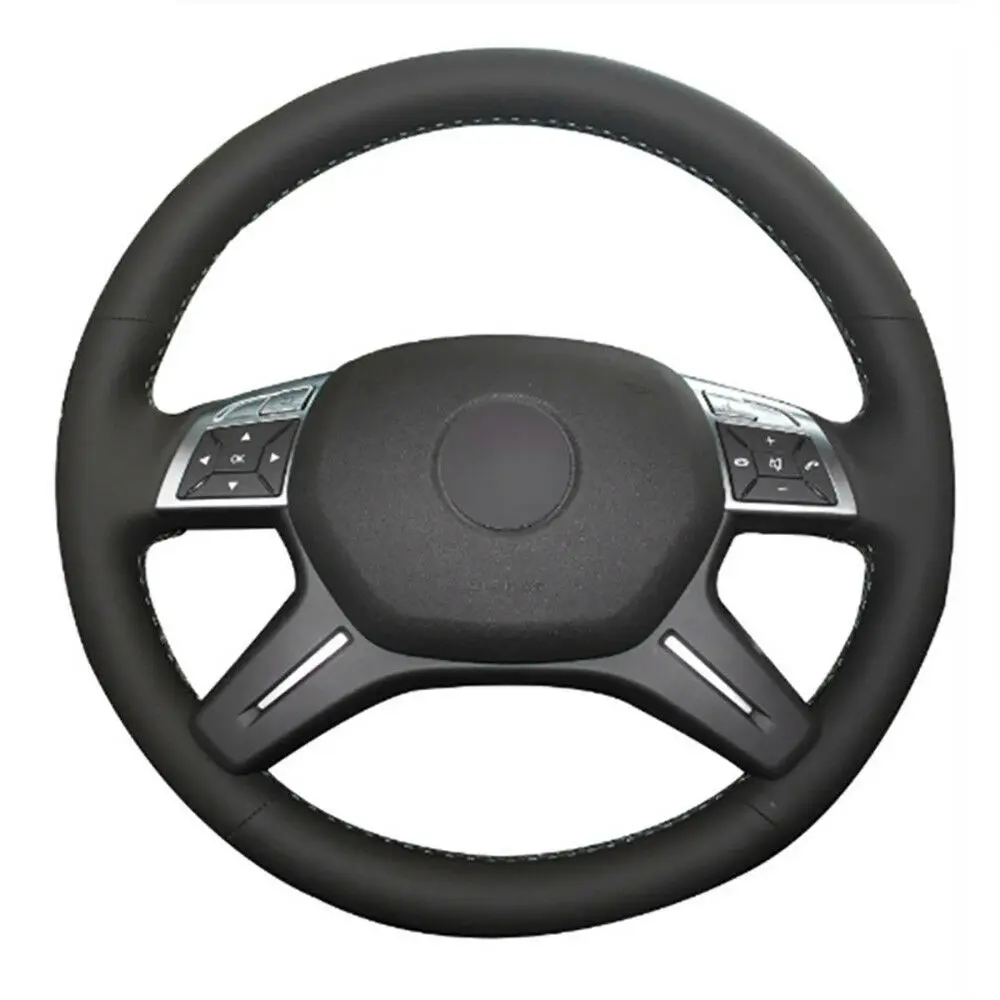 

DIY Free Customized PU Steering Wheel Stitch on Wrap Cover For Benz GL350 ML350