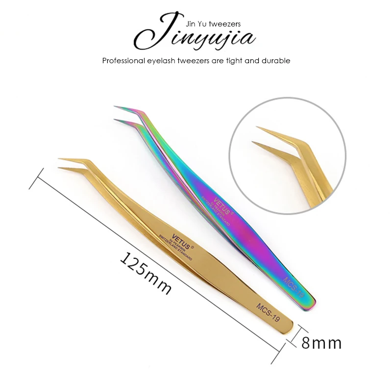 Vetus Пинцет для макияжа премиум класса пинцет наращивания норковых ресниц высшего