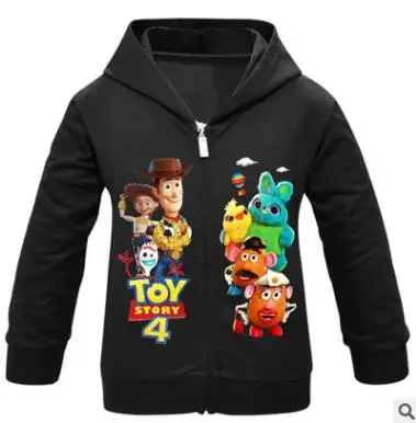 s0514-945 Toy Story/Детские толстовки с капюшоном для девочек; свитер с капюшоном; одежда с героями мультфильмов Базз Лайтер Вуди; Детские Новорожденные толстовки; толстовки - Цвет: s0514-945