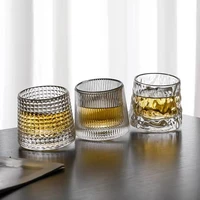 whiskey glasses cuprotating whiskey gifts for men scotch loversstyle glassware for bourbon rocks cocktail scotchrum glasses