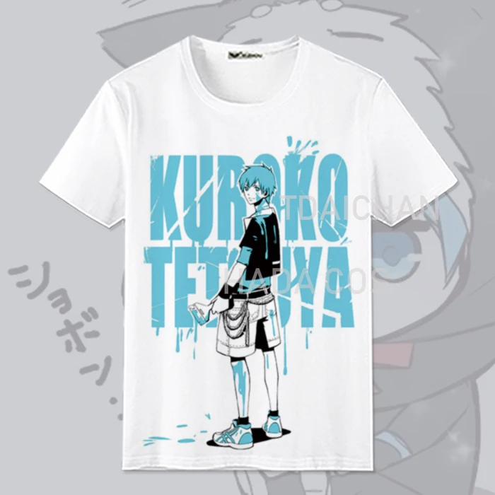 Детский баскетбольный костюм Kuroko's Kuroko Tetsuya Kagami Taiga с принтом белый топ