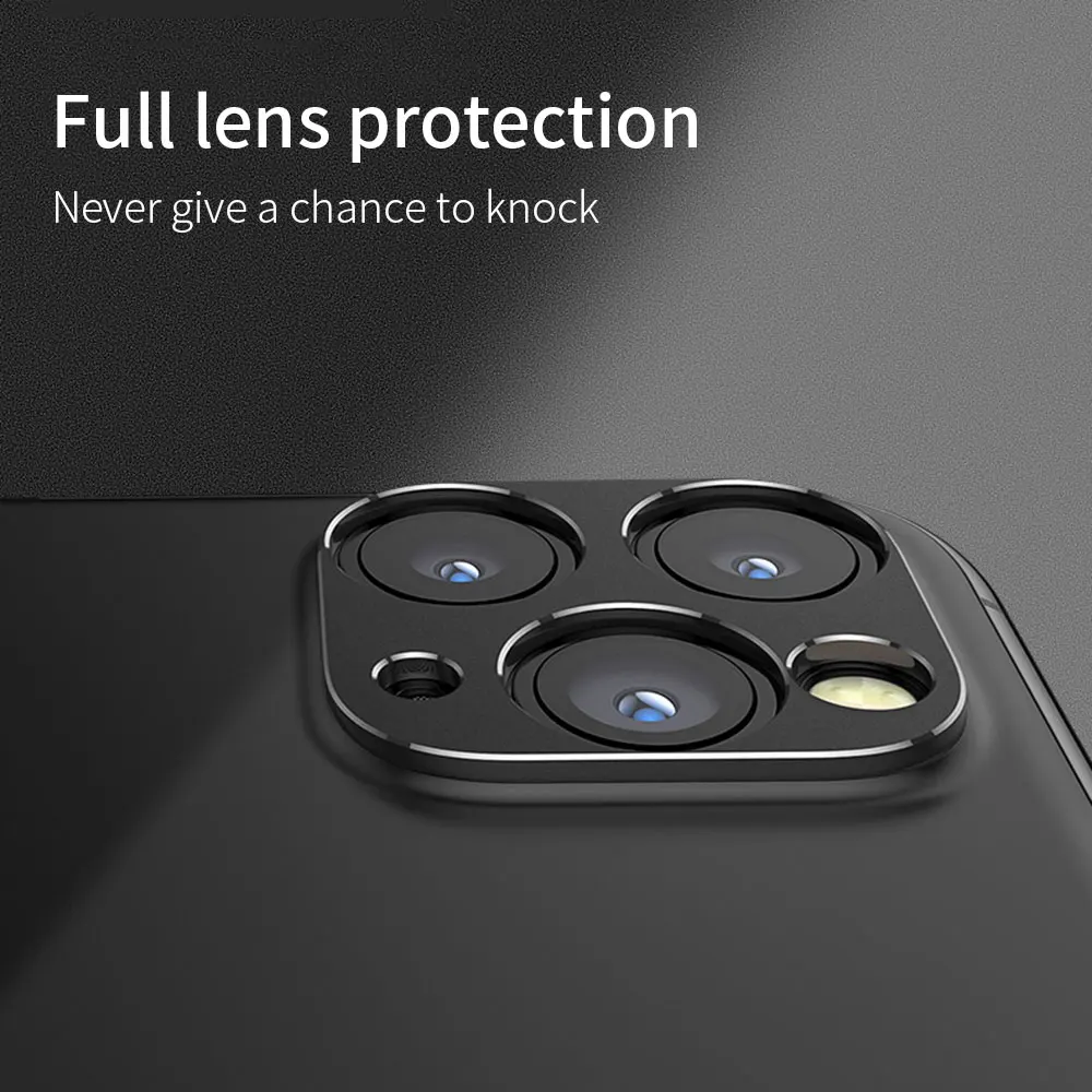 Металлическая 3D линза для камеры закаленная пленка iPhone 11 Pro Max защитная задней