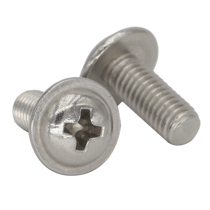 Встраиваемый круглый винт с круглой головкой и шайбой M2.5 * 4/6/8/10 M2.5x4/6/8/10 304 из