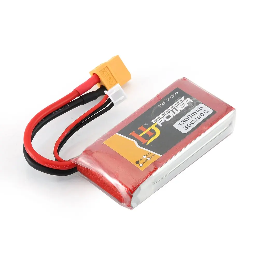HJ 7,4 V 1300MAH 45C 2S Lipo аккумулятор XT60 разъем Перезаряжаемый для RC гоночный Дрон вертолет модель автомобиля лодки